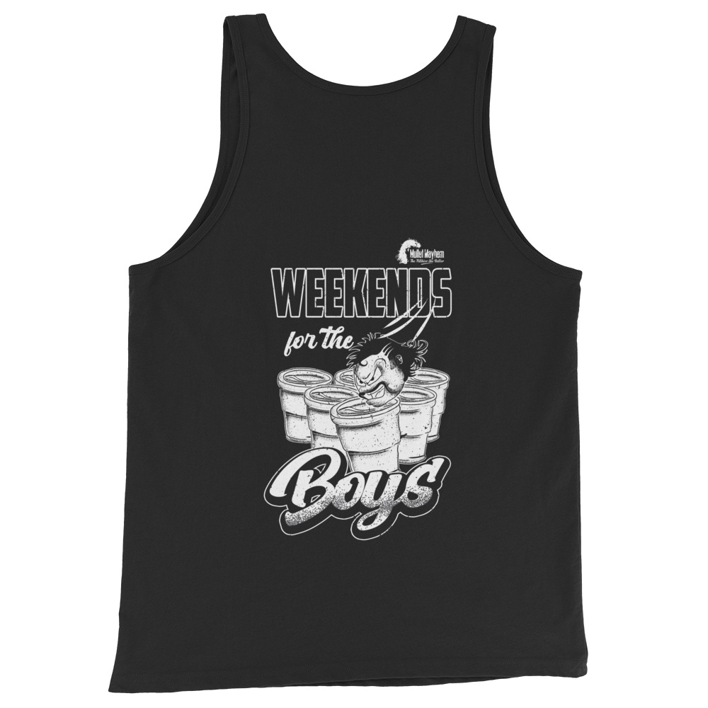 Weekends for the boys shots (singlet)